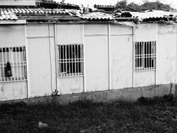 old house with a destroyed roof