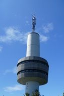 top of transmission tower at blue sky, germany, Bad Sachsa, Ravens Mountain