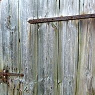 old barn gate close-up