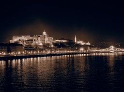 hungarian parliament at night