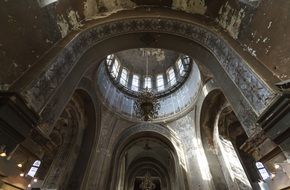 beautiful interior of the catholic cathedral