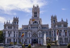 Big town hall in Madrid city
