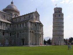 tower of pisa near the cathedral