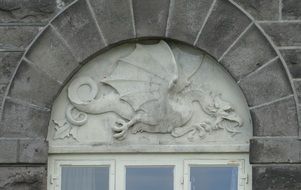 facade of government building in Reykjavik