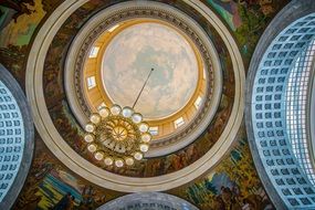 ceiling of capitol dome in Salt Lake City