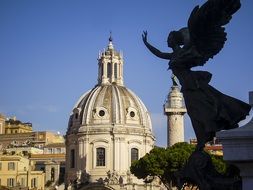 view of the The Vittorio Emanuele II monument on Venetian Square