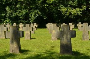 Second World War memorial graveyard