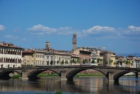 bridge over the river in italy