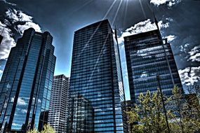 skyscrapers like Calgary cityscape