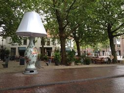 lamp as a street design in Delft