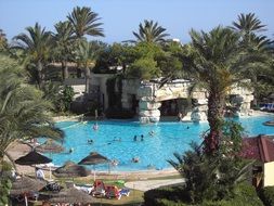 aerial view of Swimming Pool in a Hotel