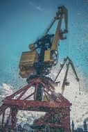 machine on construction site