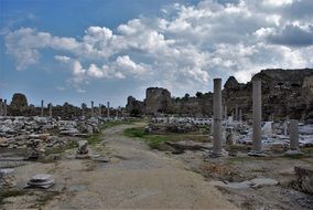 ruins on turkish riviera