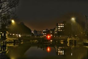 city âânight promenade in the lights