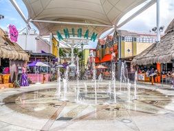 fountain in the mall