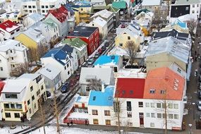 Colorful houses in Reykjavik, Iceland