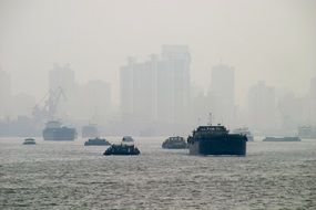 fog in Shanghai