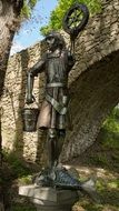 sculpture near the castle in harzburg