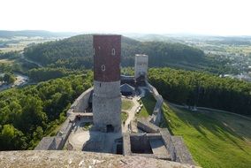 Castle Checiny is a medieval construction