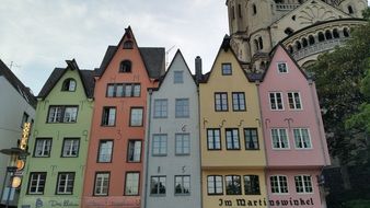 Cologne City colored houses