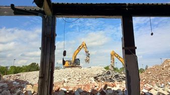 construction machinery for demolition