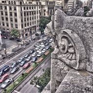 view of the road from the building, madrid