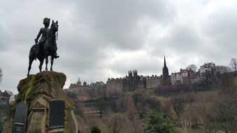 man on horseback Statue