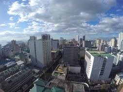 view of city skyscrapers in asia