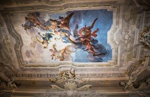 Ceiling of the Hotel Astoria in Italy