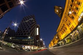 Melbourne in Australia at night