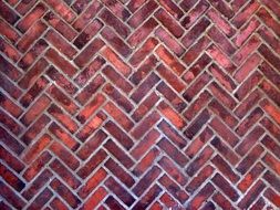 red Brick Wall of old house, Background