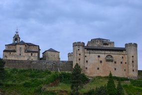 medieval castle in Puebla de Sanabria, Spain