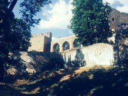 The ruins of a gothic monument in Velhartice, Czech Republic