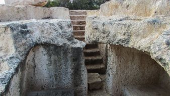 tomb staircase in cyprus