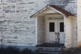 historic house with white walls