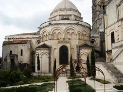 Beautiful old catholic church in France