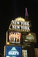 luminous signs in Las Vegas
