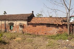 barn in countryside, vietnam