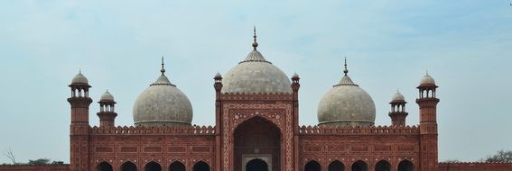 beautiful panorama of the Shahi mosque