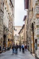 San Gimignano, streets, Italy