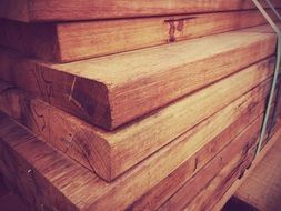 wooden boards for construction