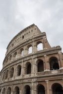 facade of the Colosseum in Rome