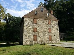 building in the park near the trees