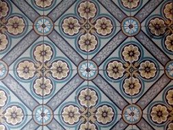 colorful floor tiles in Amsterdam