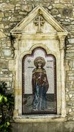 religious fresco on a church in Pervolia, Cyprus