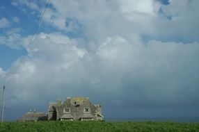 stone house on the coast in cornwall