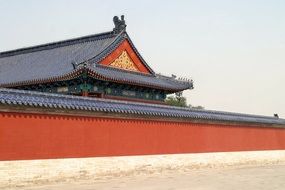 Beautiful palace in Beijing in China