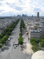 panorama of a street in Paris