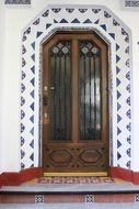 beautiful ornamented entrance Wooden Door