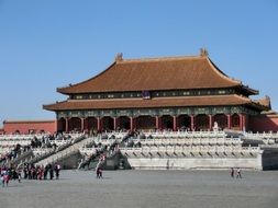 China Beijing forbidden city turists